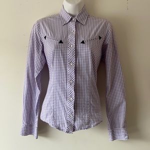 VINTAGE ROCKIES western button up top SMALL